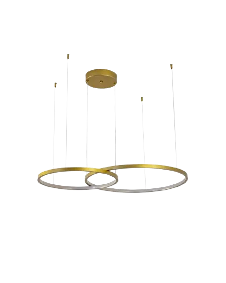 Imagem do produto LUSTRE ROUND BCO 2 VD REDONDO BORDA PTA