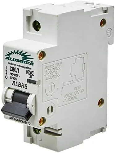 Imagem do produto DISJUNTOR UNIPOLAR ALUMBRA 80A/9249