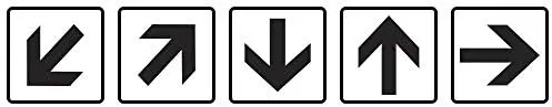 Imagem do produto PLACA SINALIZ 5X25CM SETA RF 200AT