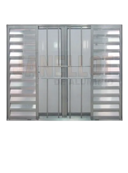 Imagem do produto VENEZIANA ALUMINIO CORRER 6 FLS 100X150 C/ GRADE