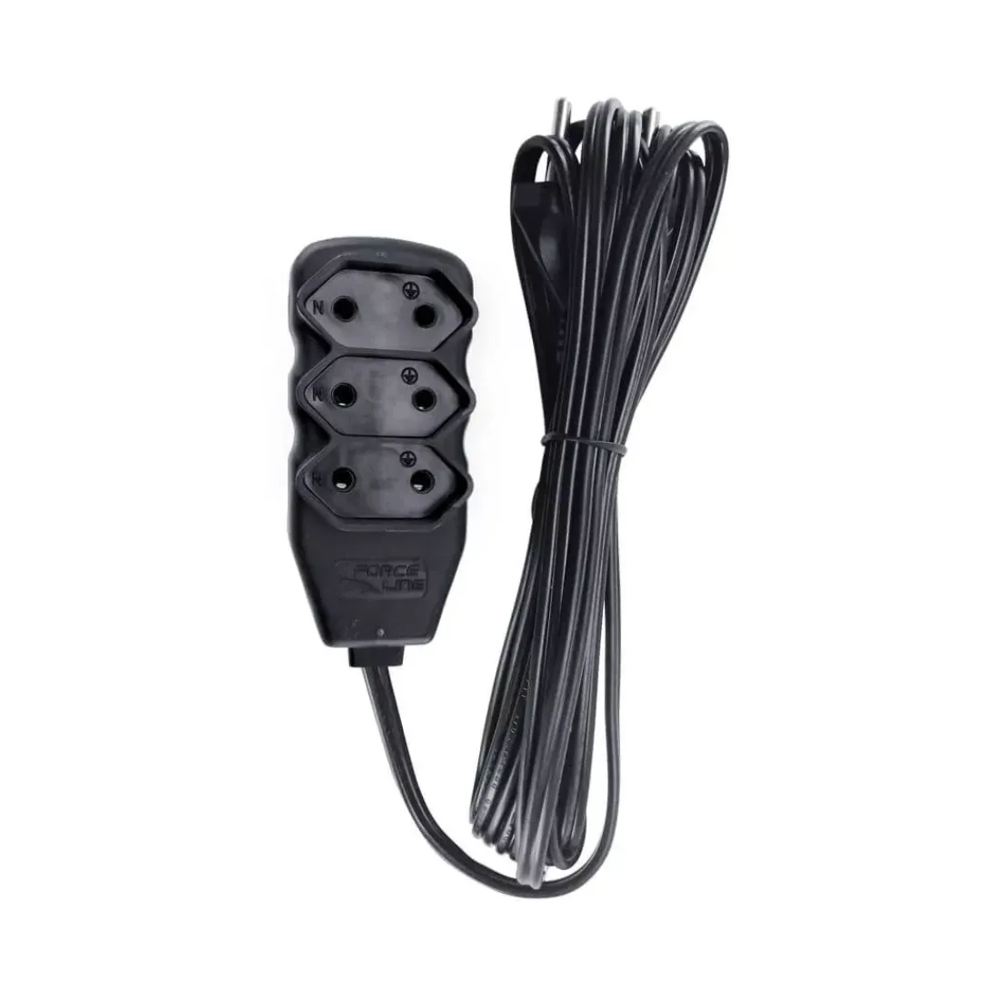 Imagem do produto EXTENSAO 3 TOMADAS 2P 10A BIVOLT 3M PRETO